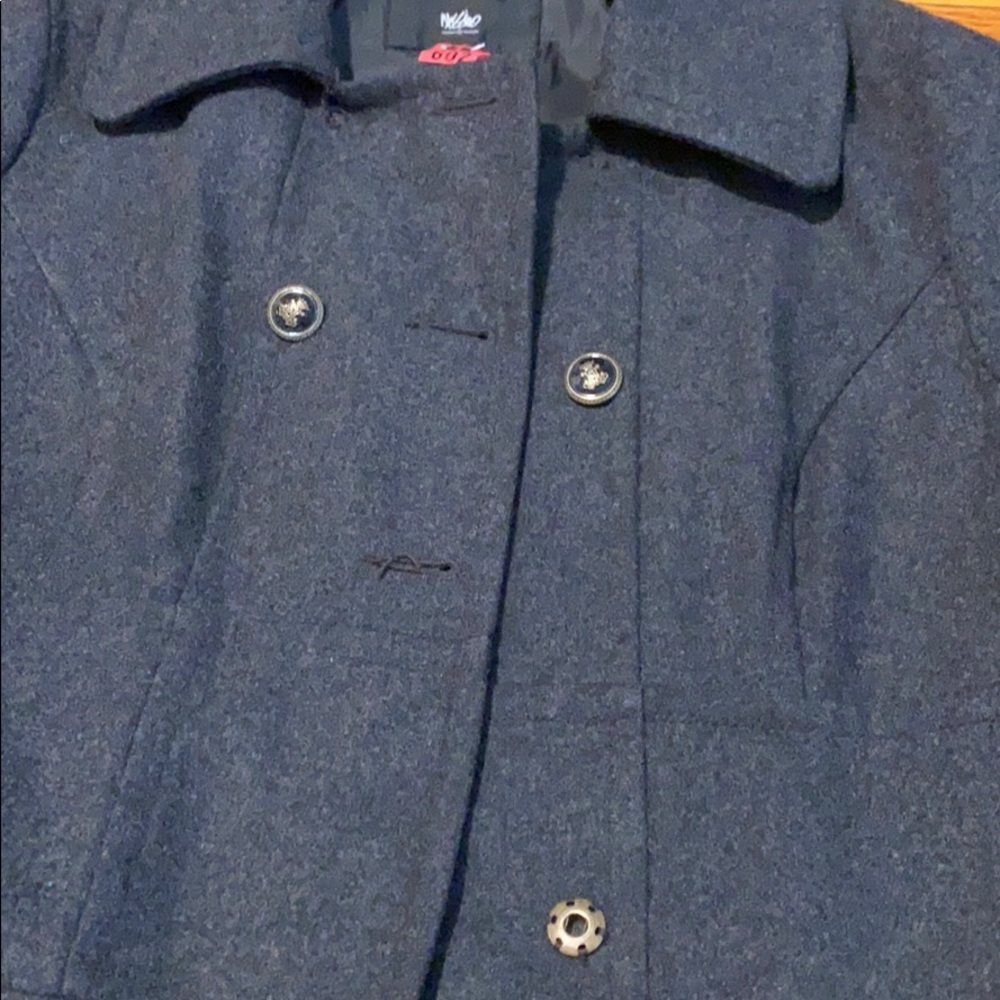 EUC Gray Wool pleated Coat - Picture 6 of 13